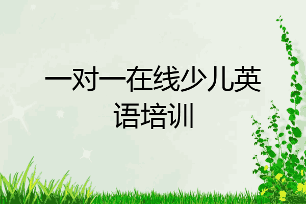 一对一在线少儿英语培训