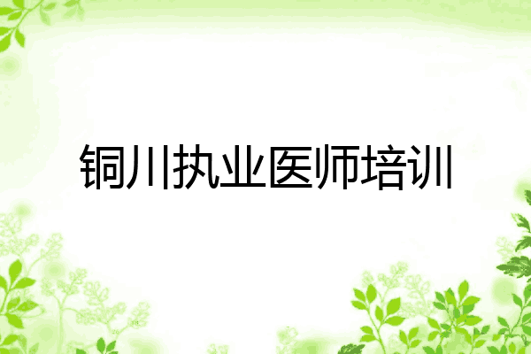 铜川执业医师培训