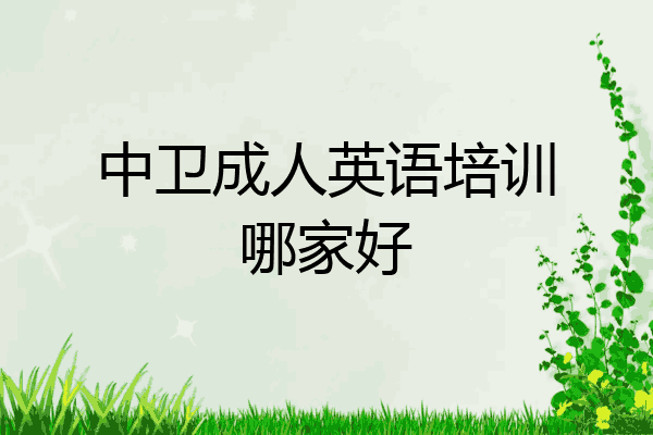 中卫成人英语培训哪家好
