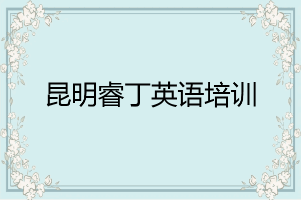 昆明睿丁英语培训