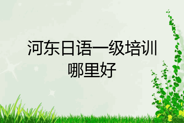 河东日语一级培训哪里好