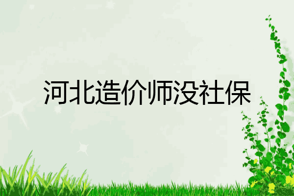 河北造价师没社保
