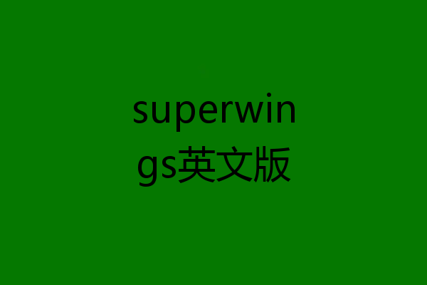 superwings英文版