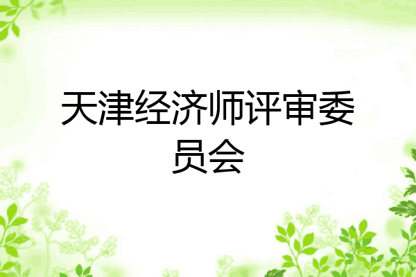 天津经济师评审委员会