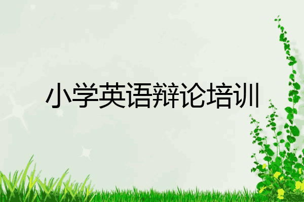 小学英语辩论培训