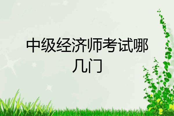 中级经济师考试哪几门