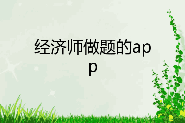经济师做题的app