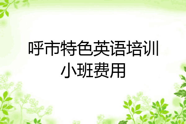 呼市特色英语培训小班费用