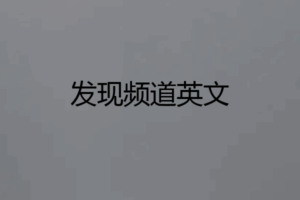 发现频道英文