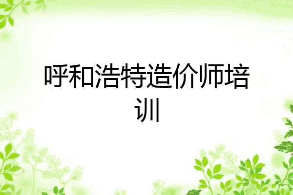 呼和浩特造价师培训