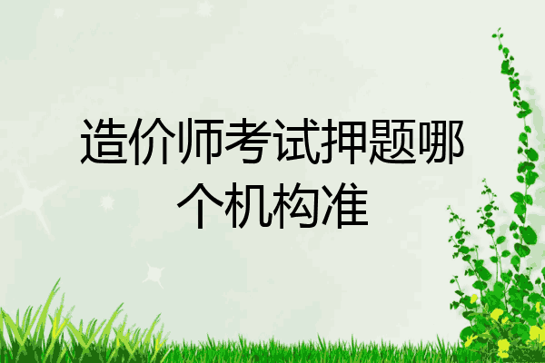 造价师考试押题哪个机构准