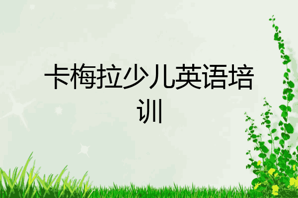 卡梅拉少儿英语培训