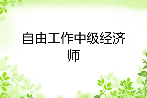 自由工作中级经济师