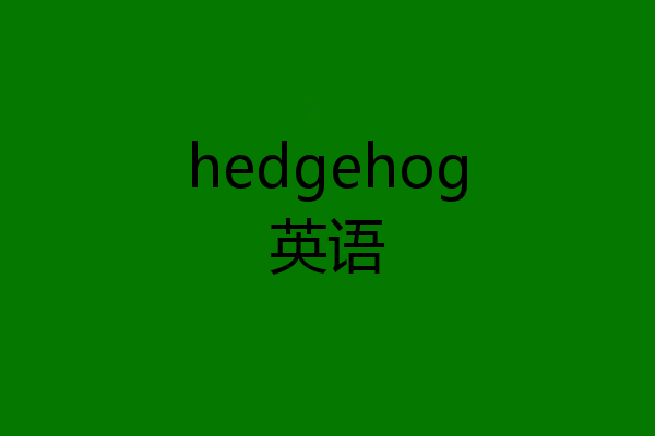hedgehog英语