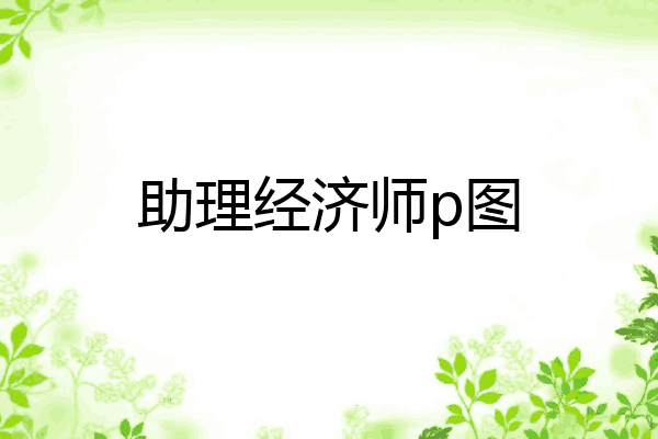 助理经济师p图