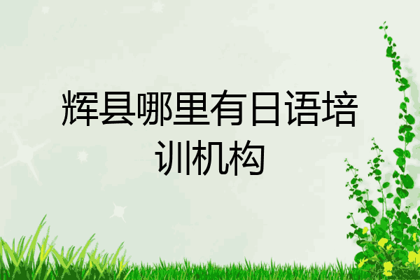 辉县哪里有日语培训机构