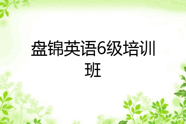 盘锦英语6级培训班