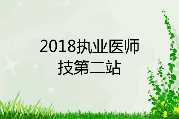 2018执业医师技第二站