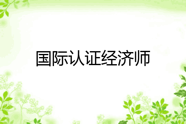国际认证经济师