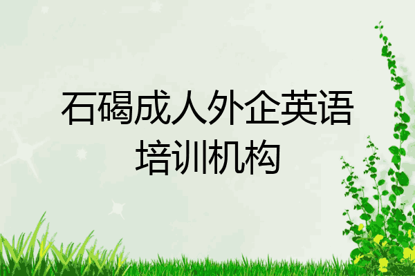 石碣成人外企英语培训机构