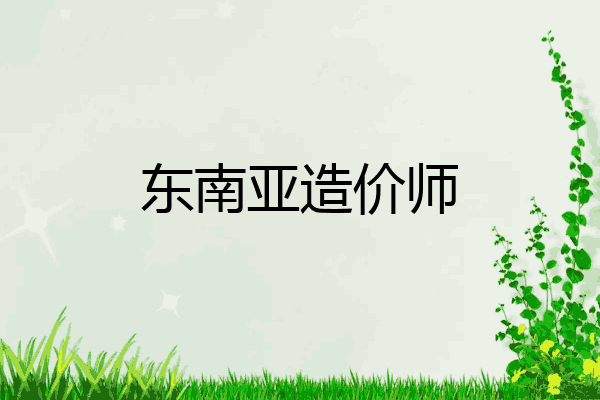 东南亚造价师