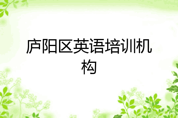 庐阳区英语培训机构