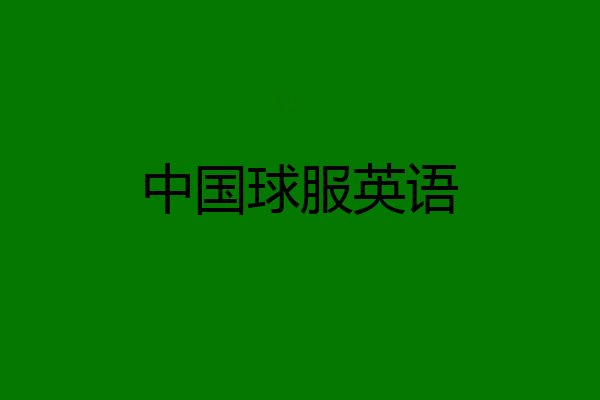 中国球服英语