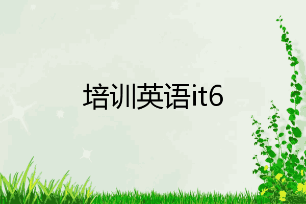 培训英语it6