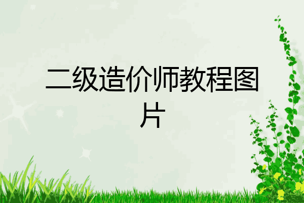二级造价师教程图片