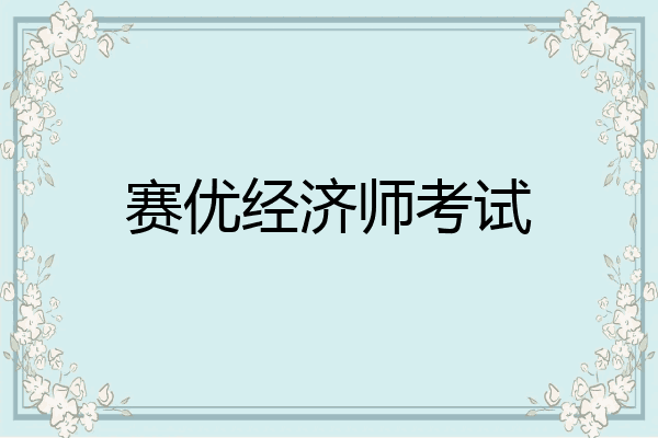 赛优经济师考试