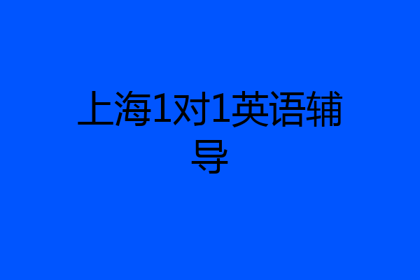 上海1对1英语辅导