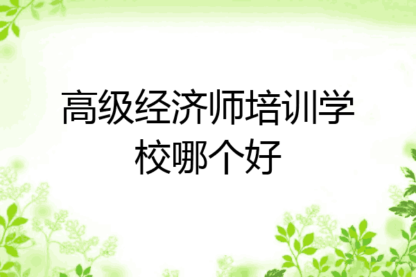 高级经济师培训学校哪个好