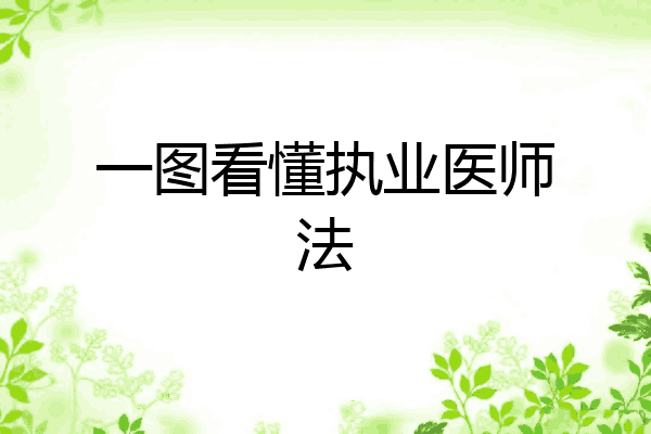 一图看懂执业医师法