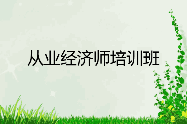 从业经济师培训班