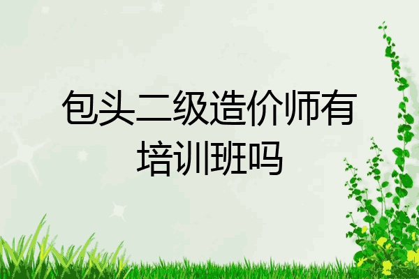 包头二级造价师有培训班吗