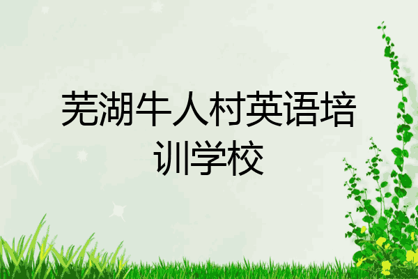 芜湖牛人村英语培训学校