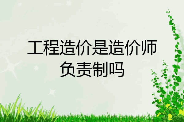 工程造价是造价师负责制吗