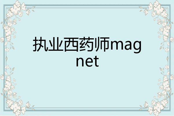 执业西药师magnet