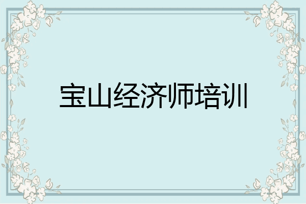 宝山经济师培训