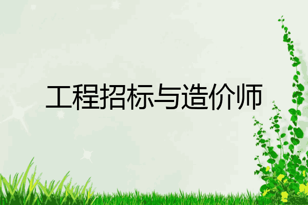 工程招标与造价师