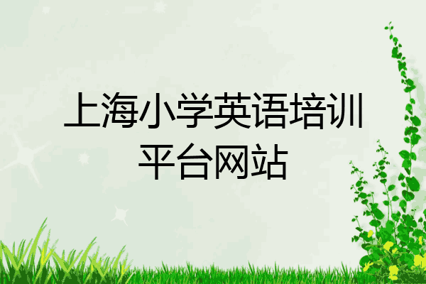 上海小学英语培训平台网站