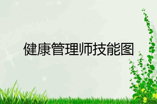 健康管理师技能图