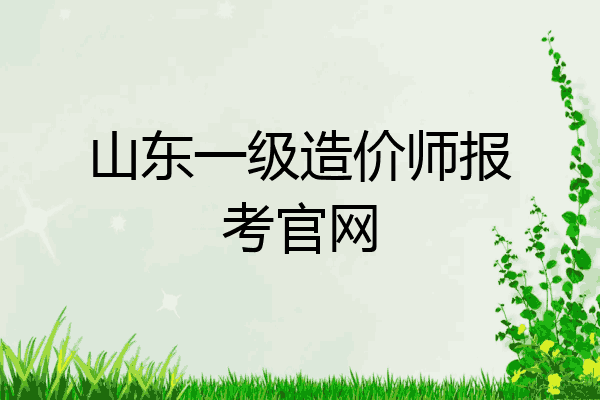 山东一级造价师报考官网