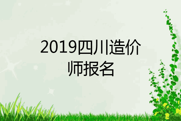 2019四川造价师报名