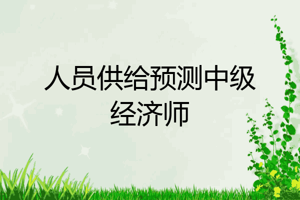 人员供给预测中级经济师