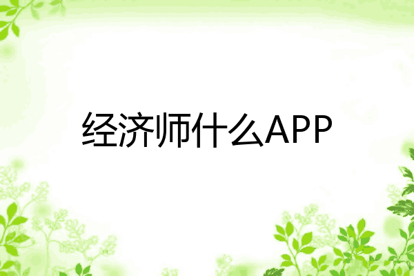 经济师什么APP