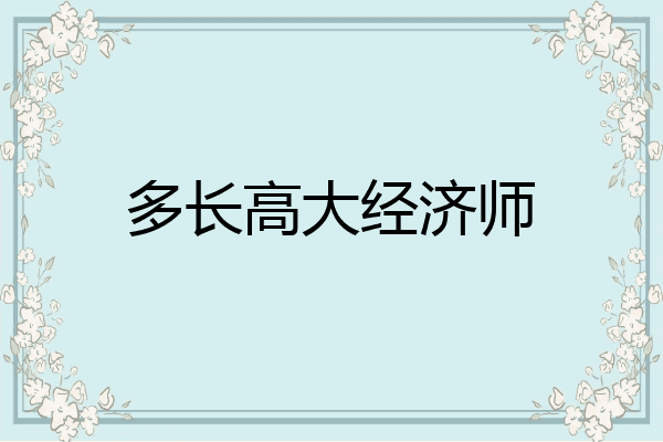 多长高大经济师