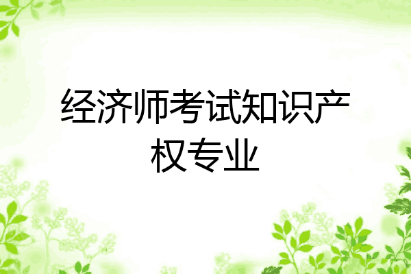 经济师考试知识产权专业