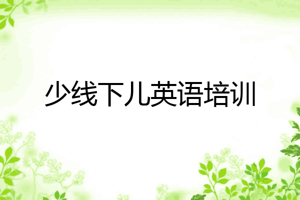 少线下儿英语培训