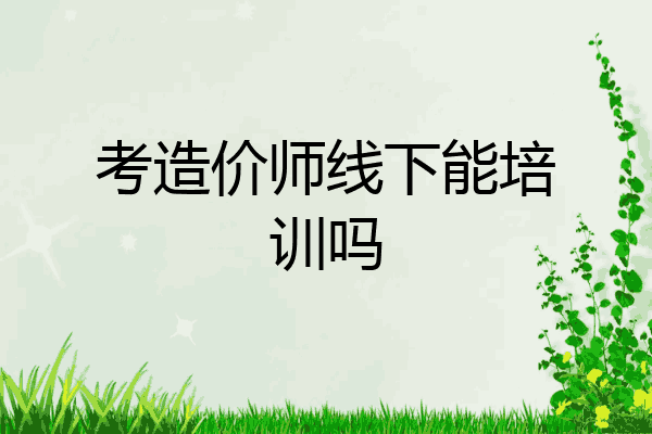 考造价师线下能培训吗